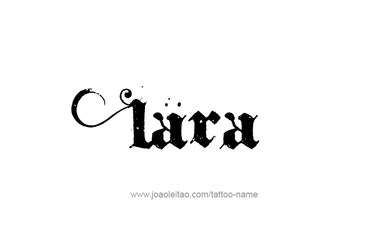 Tattoo Design Name Lara   