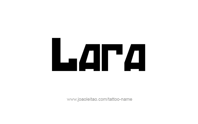 Tattoo Design Name Lara   