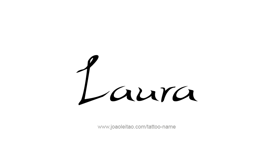 Tattoo Design Name Laura   