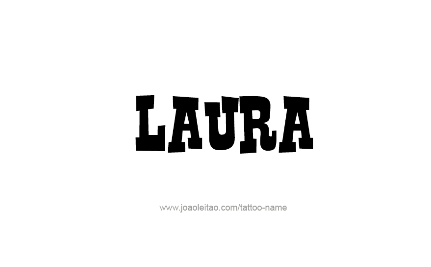 Tattoo Design Name Laura   