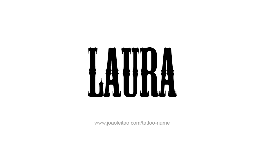 Tattoo Design Name Laura   