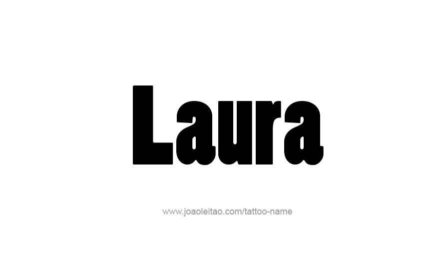 Tattoo Design Name Laura   