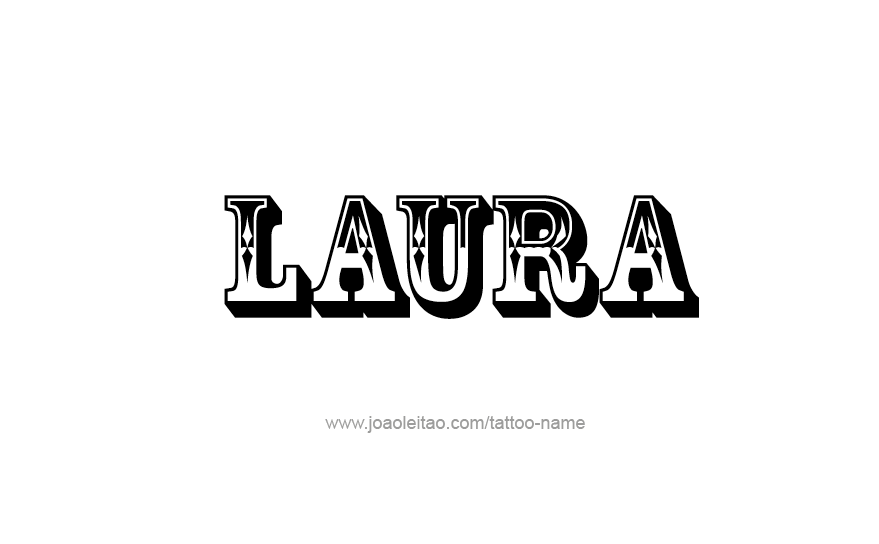 Tattoo Design Name Laura   