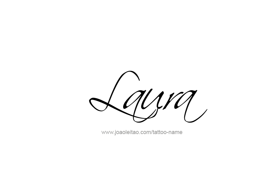 Tattoo Design Name Laura   