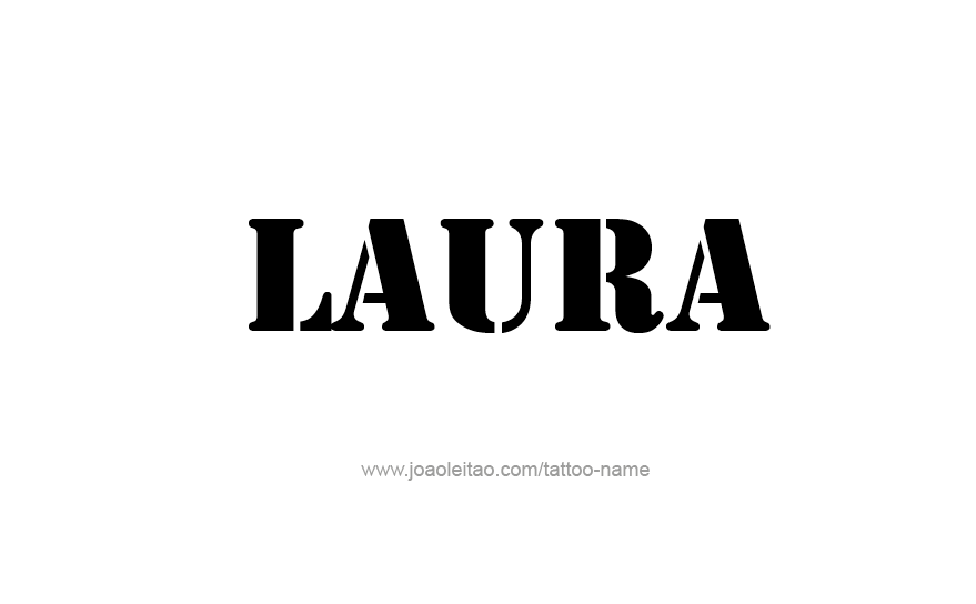 Tattoo Design Name Laura   