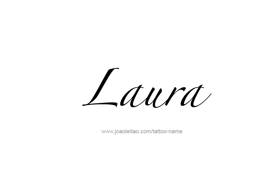 Laura Name Tattoo Designs