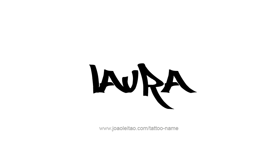 Laura Name Tattoo Designs