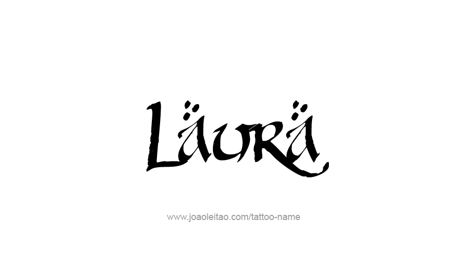 Tattoo Design Name Laura   