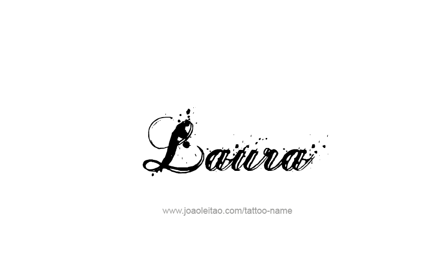 Tattoo Design Name Laura   