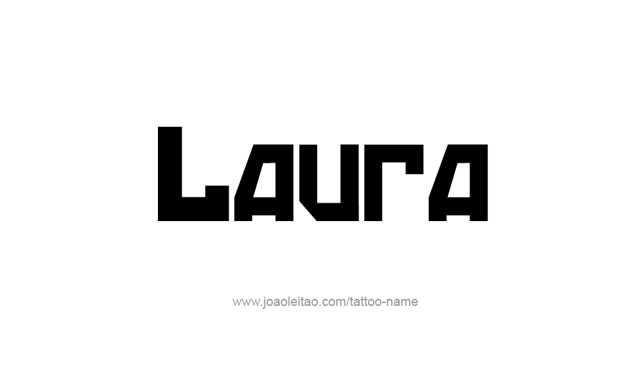 Tattoo Design Name Laura   