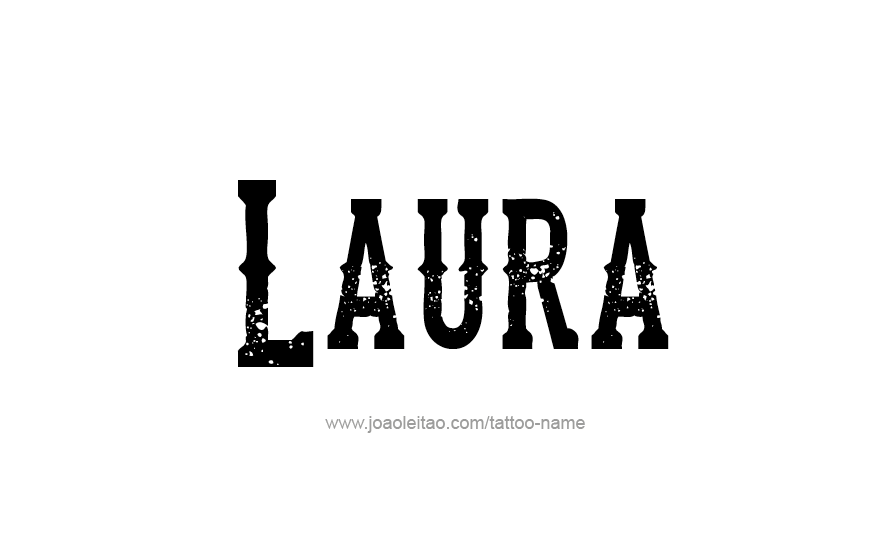 Tattoo Design Name Laura   