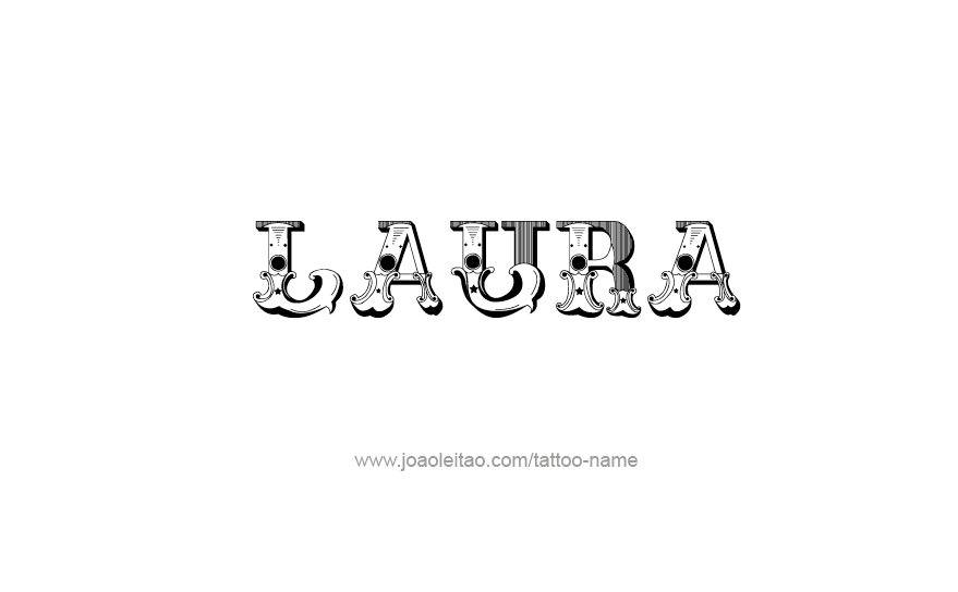 Tattoo Design Name Laura   