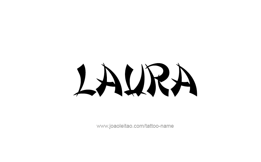 Tattoo Design Name Laura