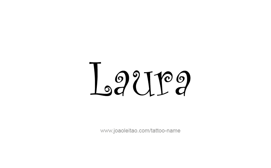 Tattoo Design Name Laura   