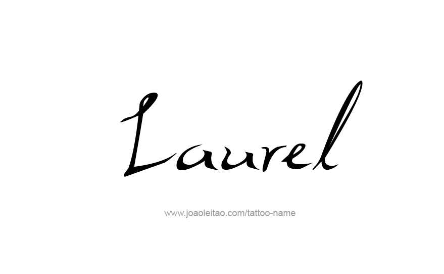 Tattoo Design Name Laurel   