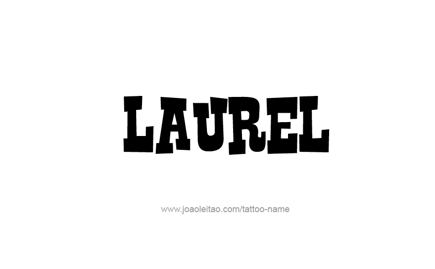 Tattoo Design Name Laurel   