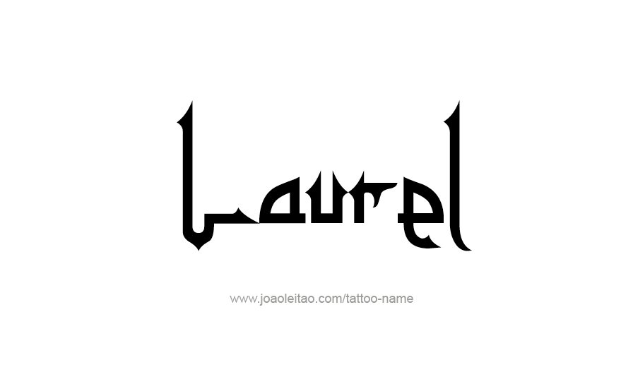 Tattoo Design Name Laurel   