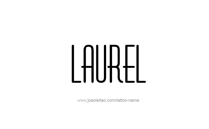 Tattoo Design Name Laurel   