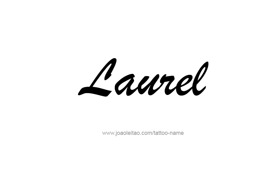 Tattoo Design Name Laurel   