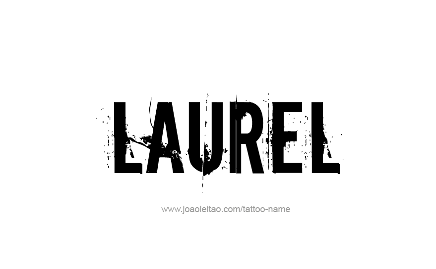 Tattoo Design Name Laurel   