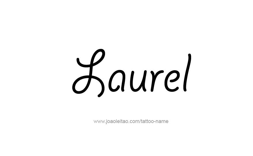 Tattoo Design Name Laurel   