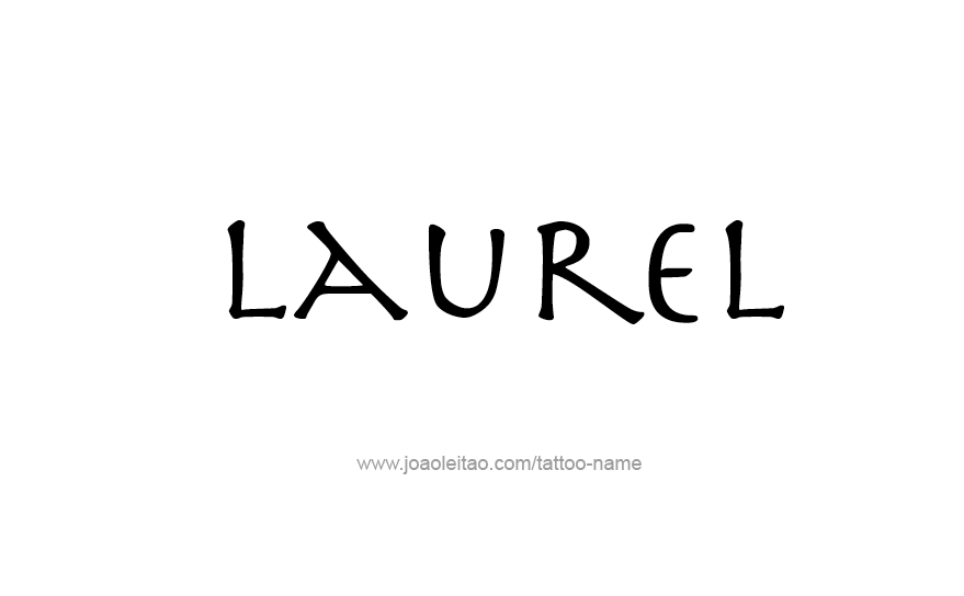 Tattoo Design Name Laurel   