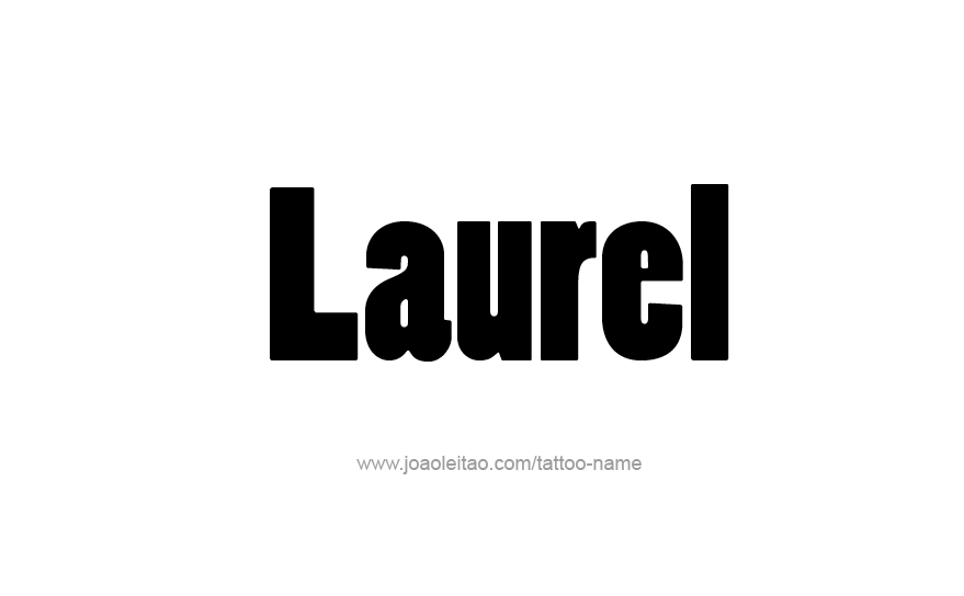 Tattoo Design Name Laurel   