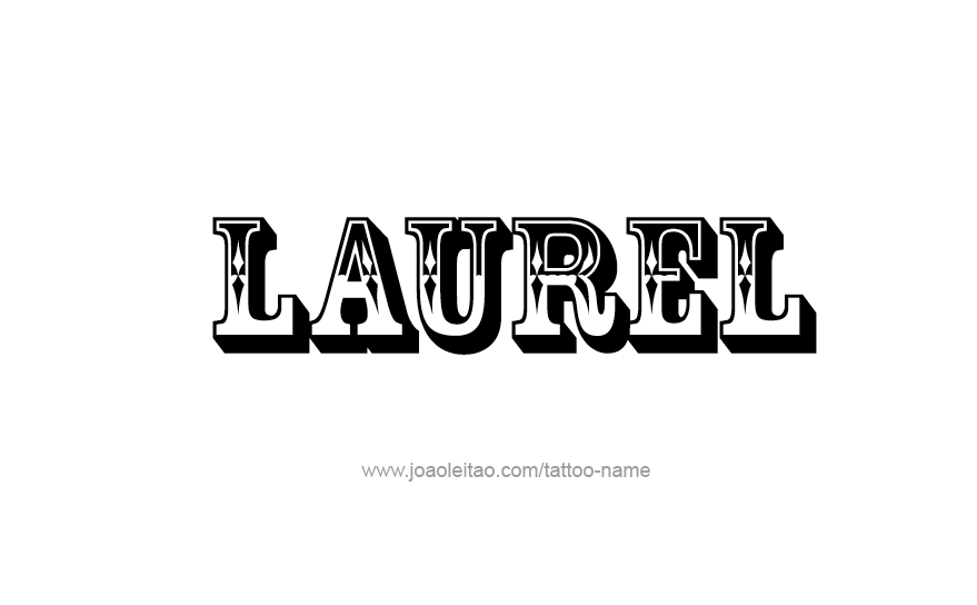 Tattoo Design Name Laurel   