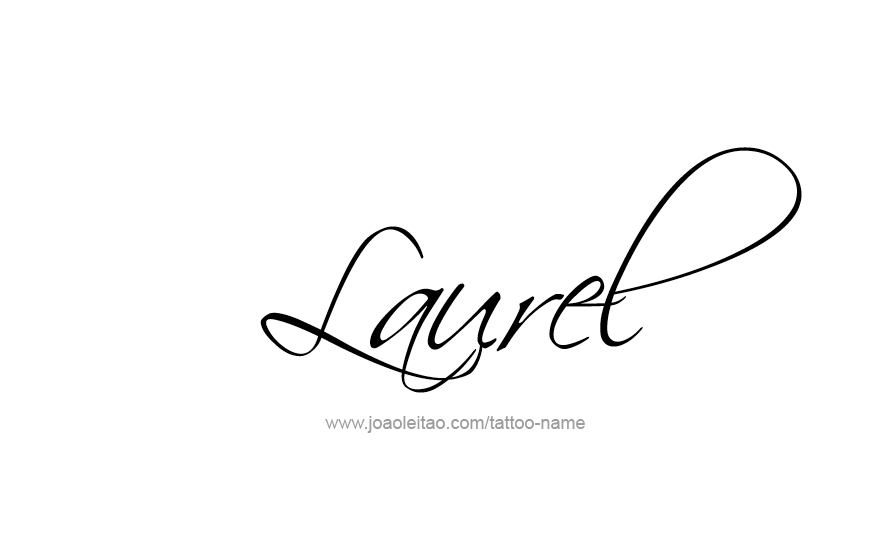 Tattoo Design Name Laurel   