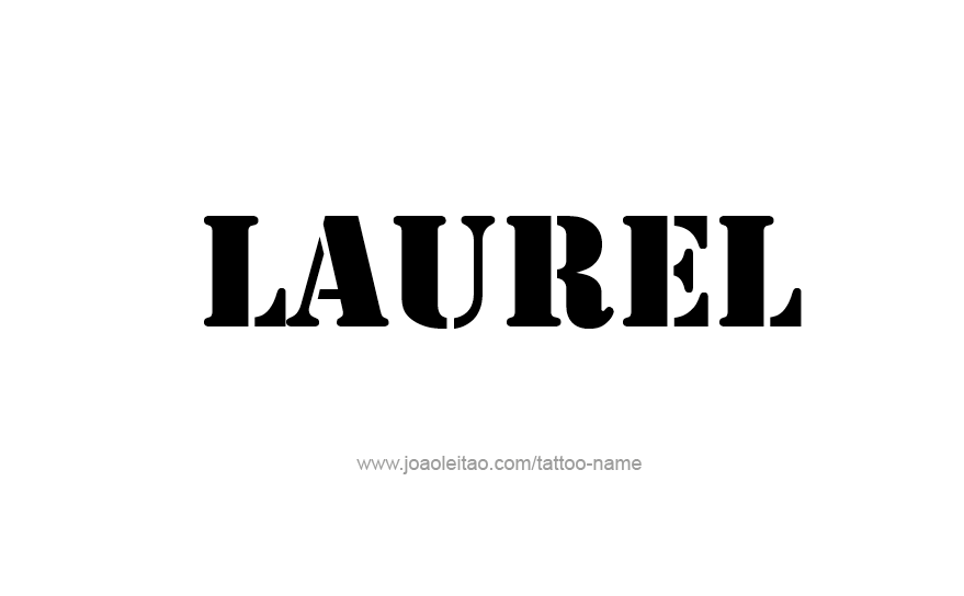 Tattoo Design Name Laurel   