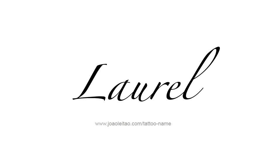 Tattoo Design Name Laurel   