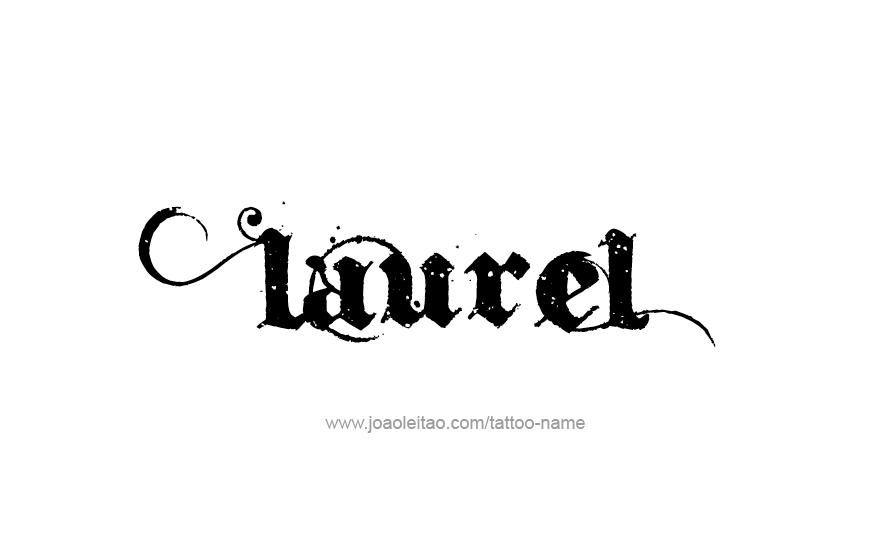 Tattoo Design Name Laurel   