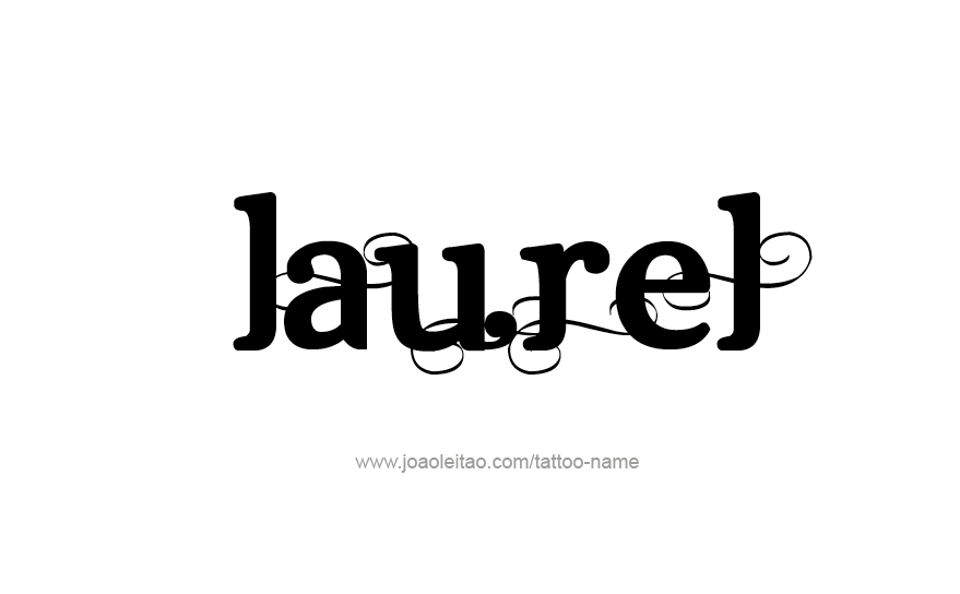 Tattoo Design Name Laurel   