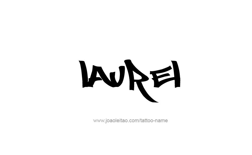 Tattoo Design Name Laurel   