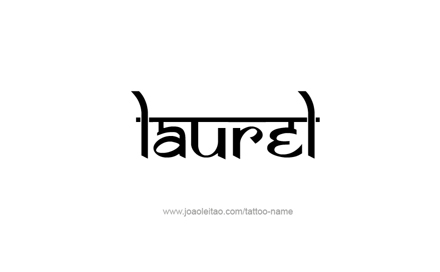 Tattoo Design Name Laurel   