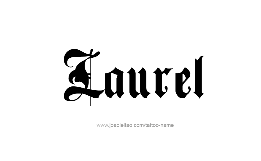 Tattoo Design Name Laurel   