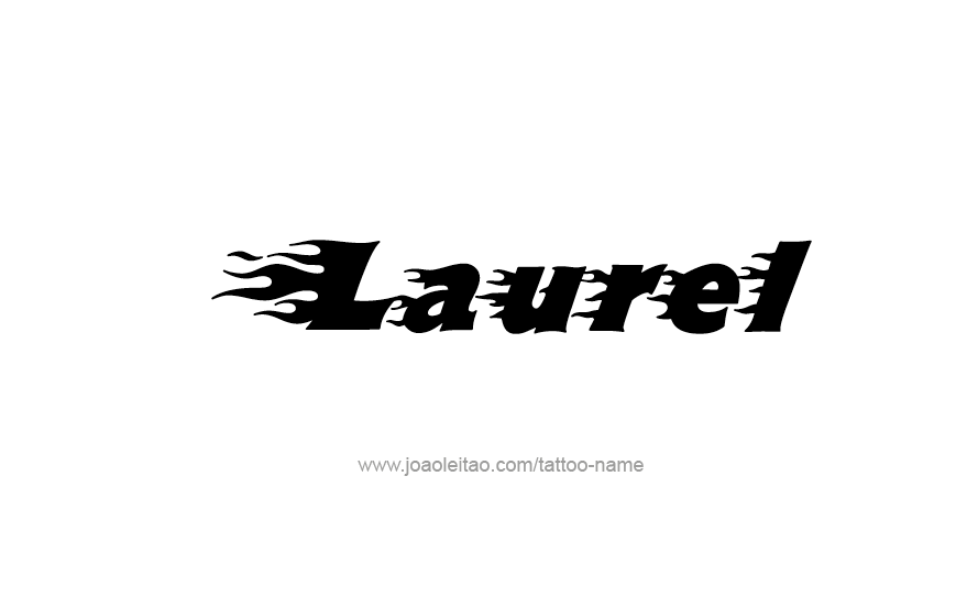 Tattoo Design Name Laurel   