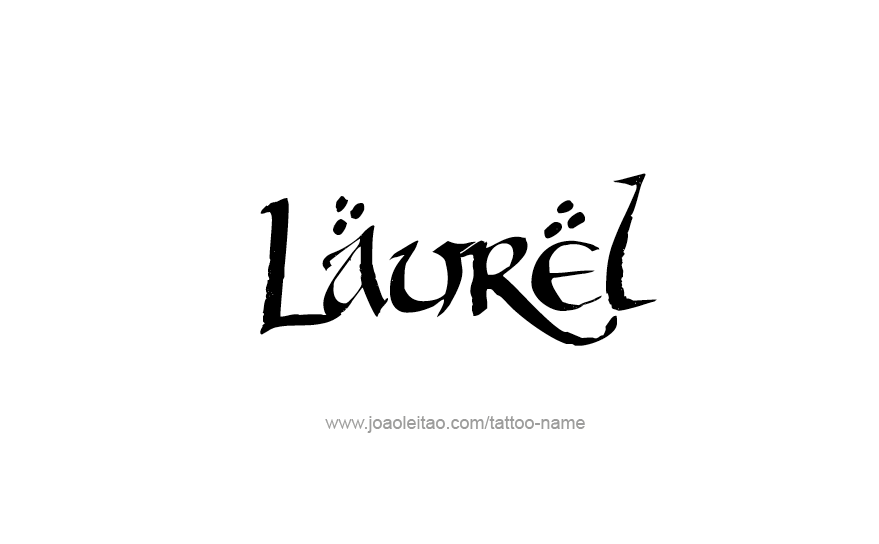 Tattoo Design Name Laurel   