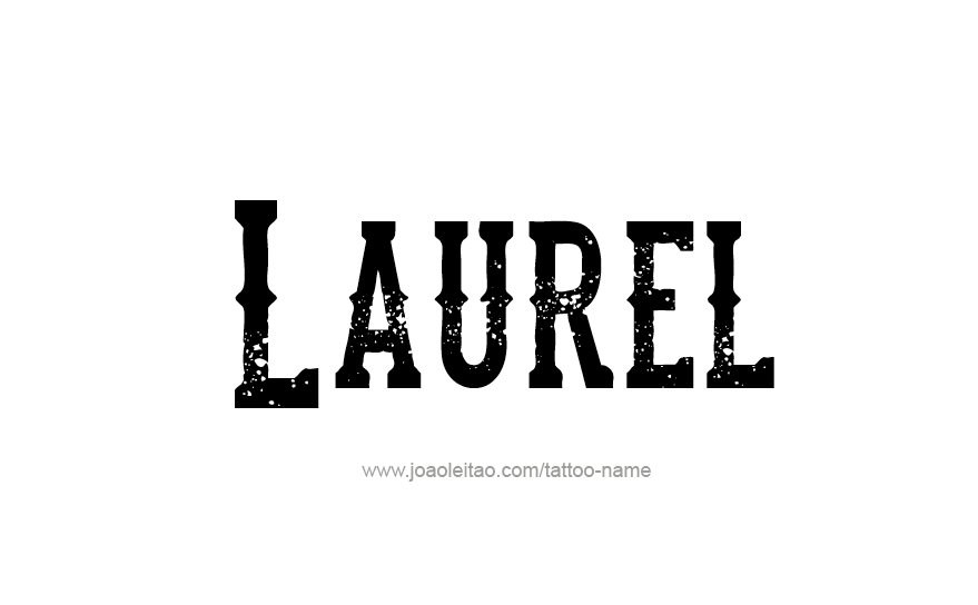 Tattoo Design Name Laurel   