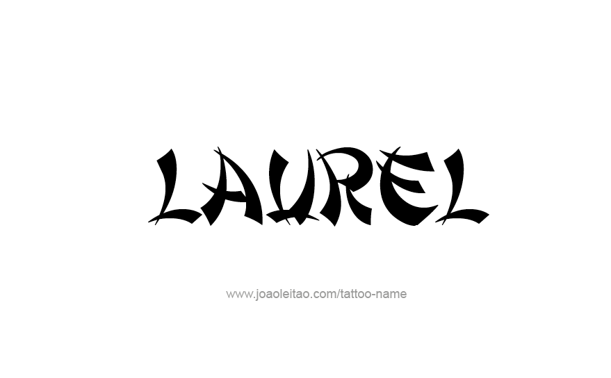 Tattoo Design Name Laurel