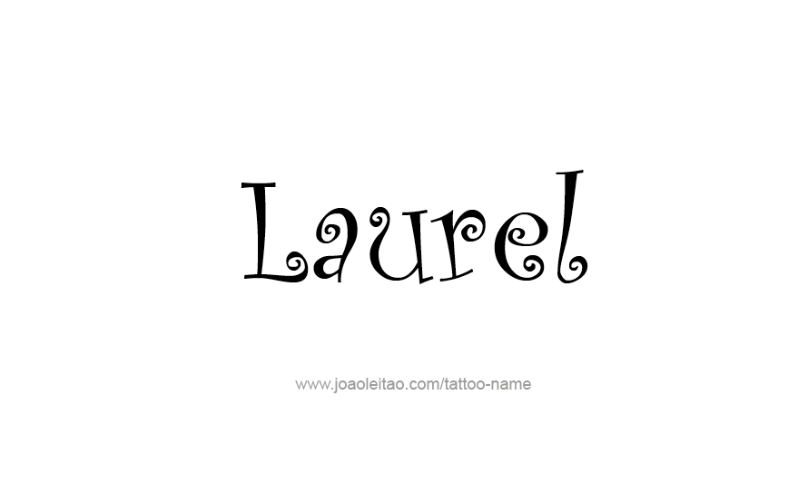 Tattoo Design Name Laurel   