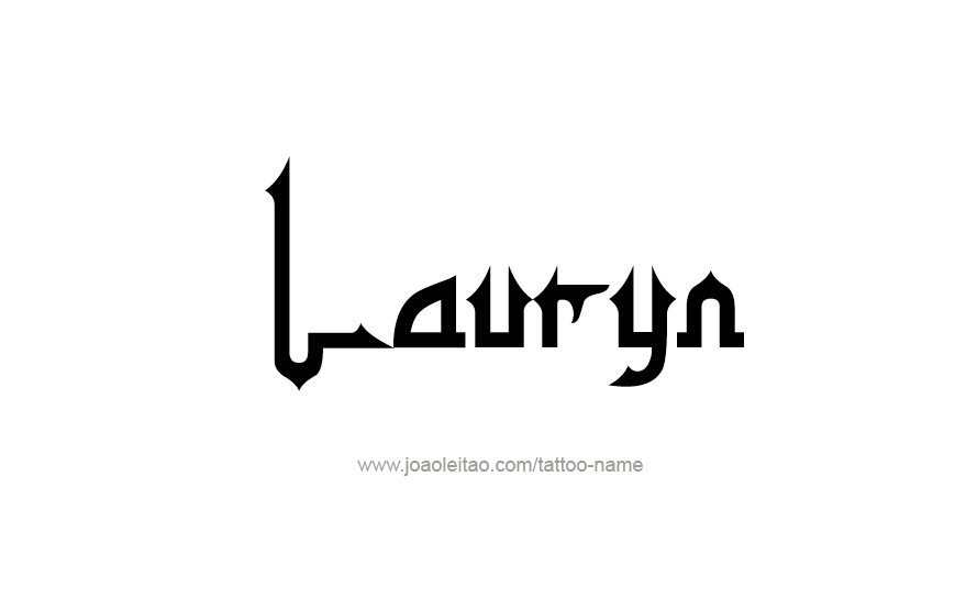 Tattoo Design Name Lauryn   