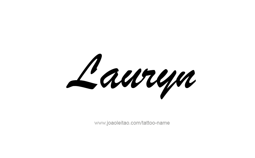 Tattoo Design Name Lauryn   