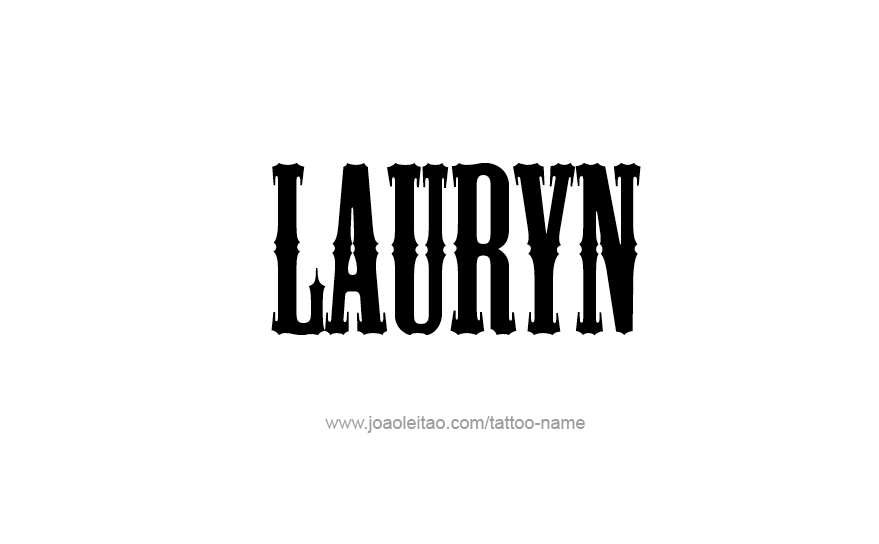 Tattoo Design Name Lauryn   