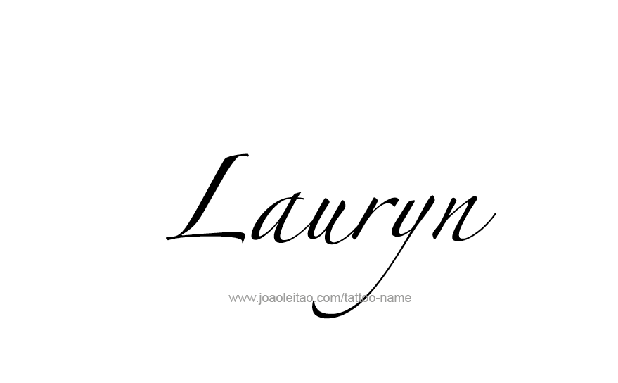 Tattoo Design Name Lauryn   