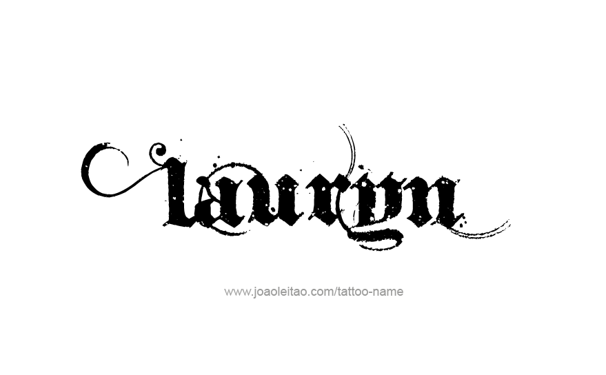 Tattoo Design Name Lauryn   