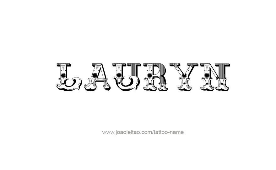 Tattoo Design Name Lauryn   