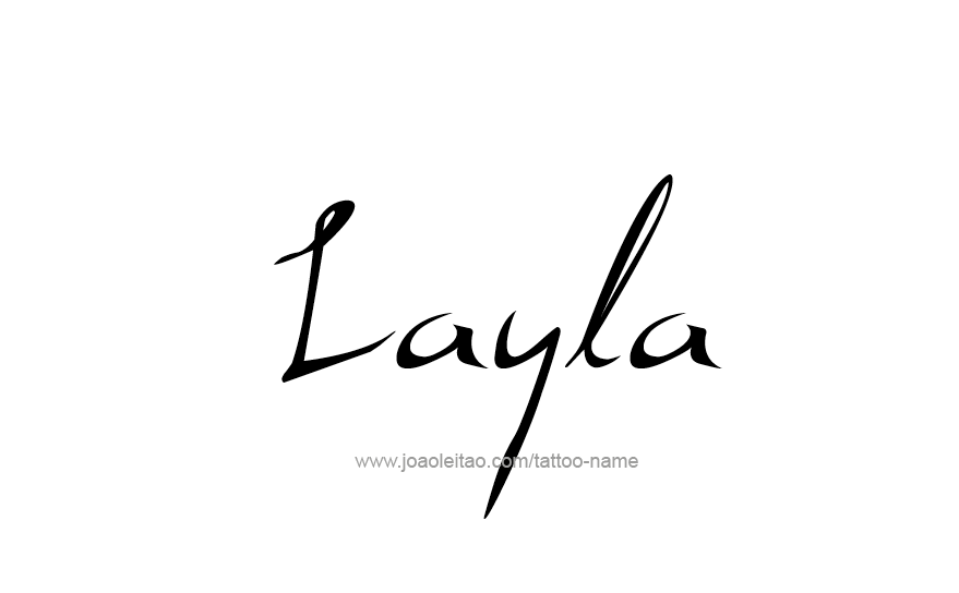 Tattoo Design Name Layla   