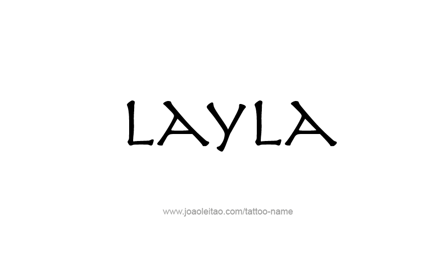 Tattoo Design Name Layla   