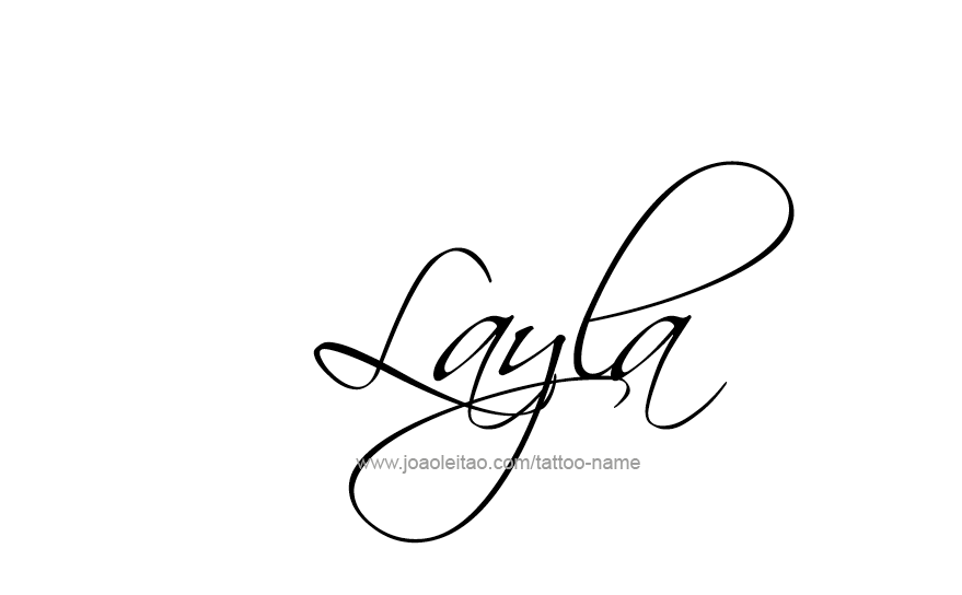 Tattoo Design Name Layla   